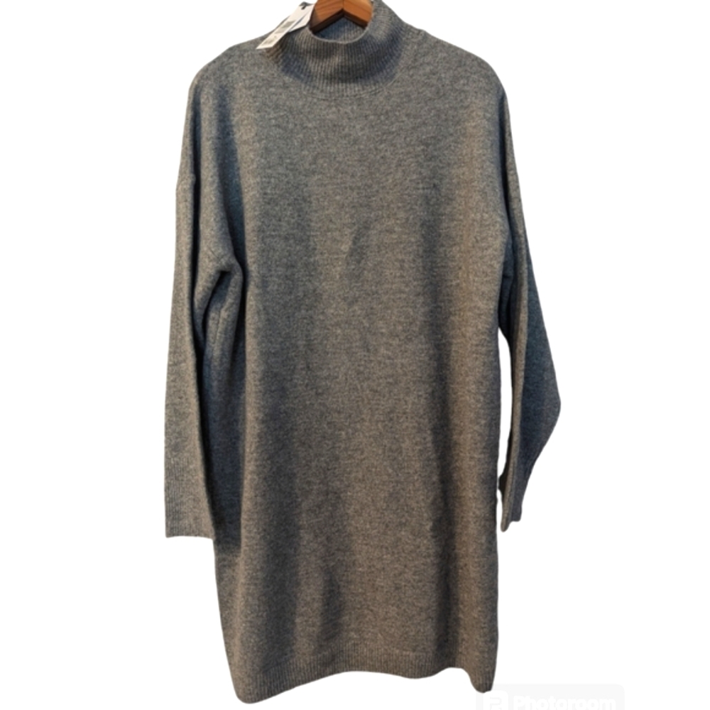 TOPSHOP Cowl Neck Sweater‎ Dress  Gray Size 12